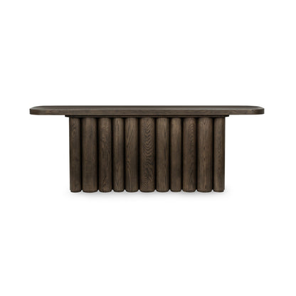 Tiber Rectangle Console Table - Toasted Brown