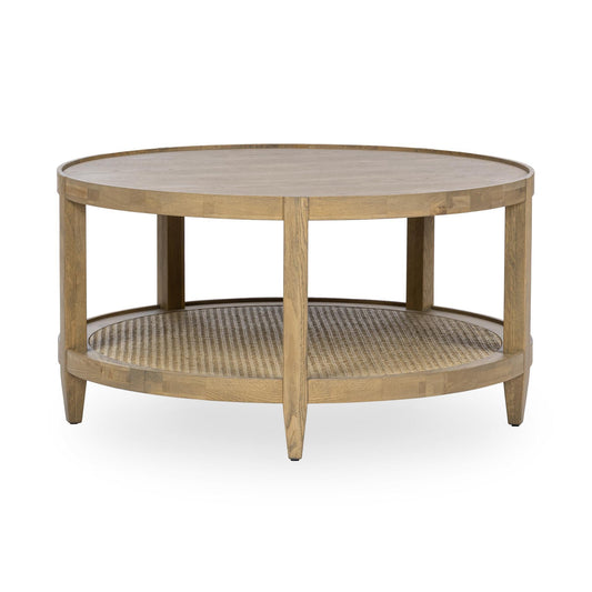 Devin Round Coffee Table - Khaki Mist