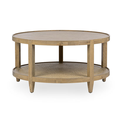 Devin Round Coffee Table - Khaki Mist