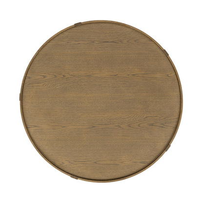 Devin Round Coffee Table - Khaki Mist
