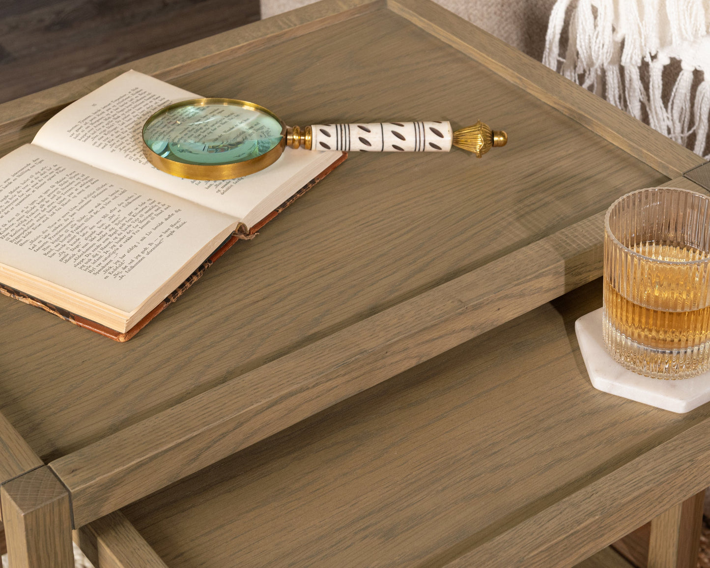 Devin Nesting Accent Tables - Khaki Mist