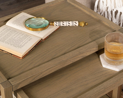 Devin Nesting Accent Tables - Khaki Mist