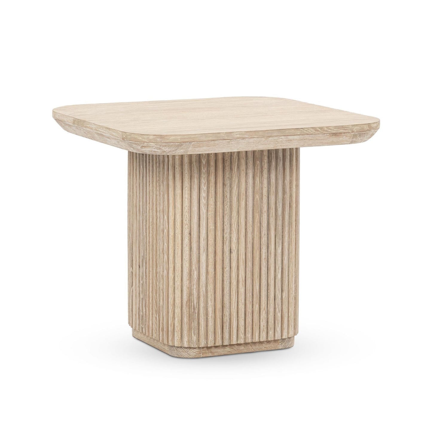 Vander Square End Table - Cream Washed