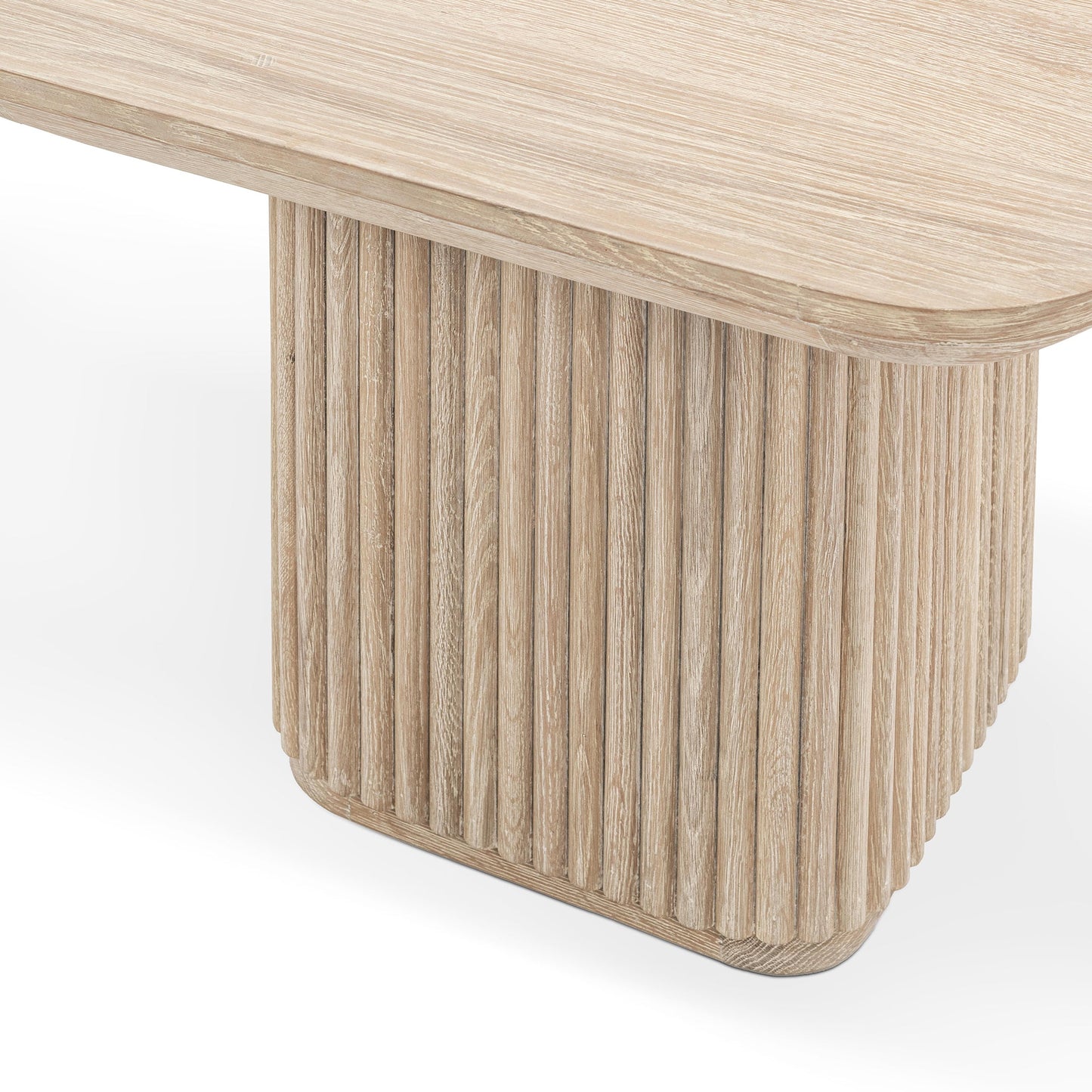Vander Square End Table - Cream Washed