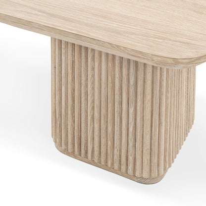 Vander Square End Table - Cream Washed