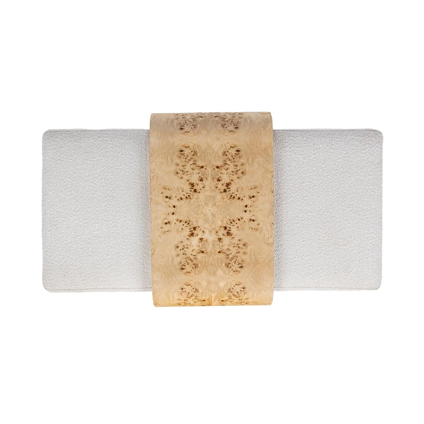 Kenan Rectangle Ottoman Coffee Table - Creamy Ivory