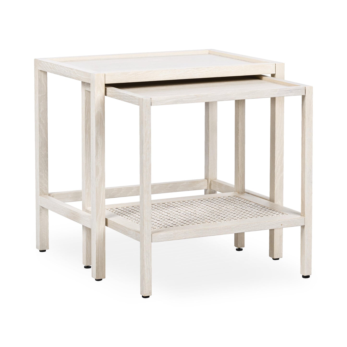 Devin Nesting Accent Tables - Milk White