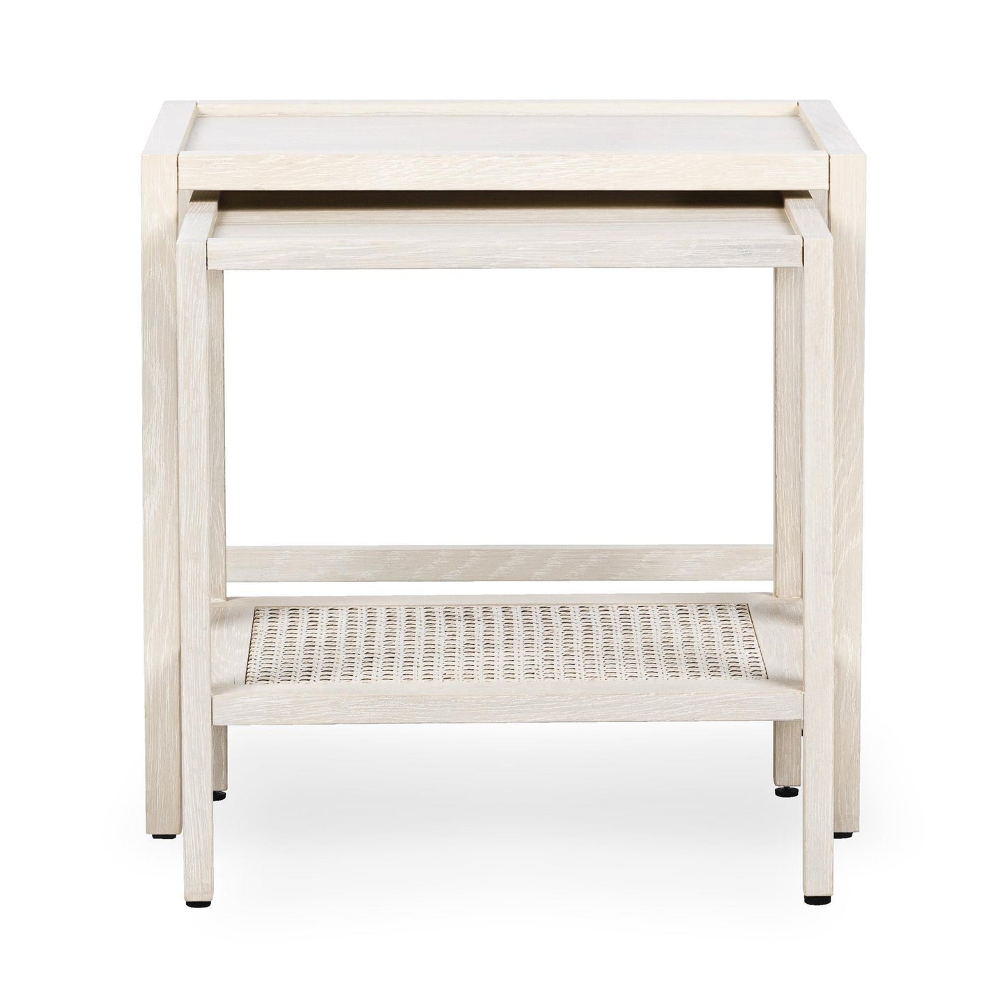 Devin Nesting Accent Tables - Milk White