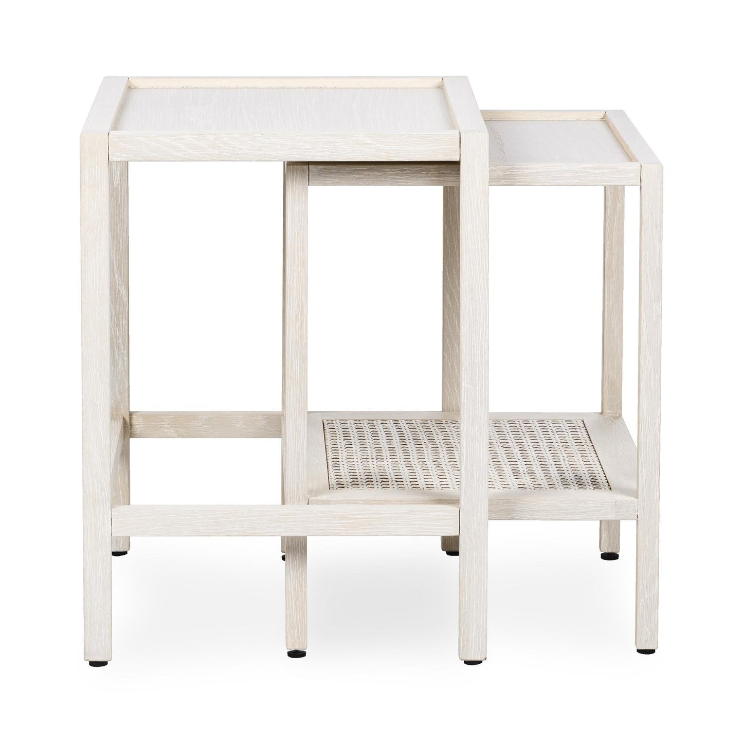 Devin Nesting Accent Tables - Milk White