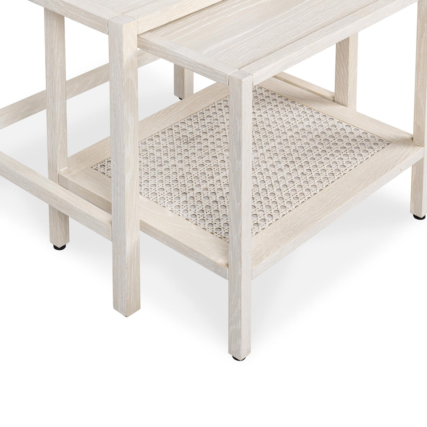Devin Nesting Accent Tables - Milk White