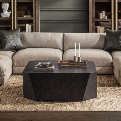 Avena 42" Square Coffee - Table Brown