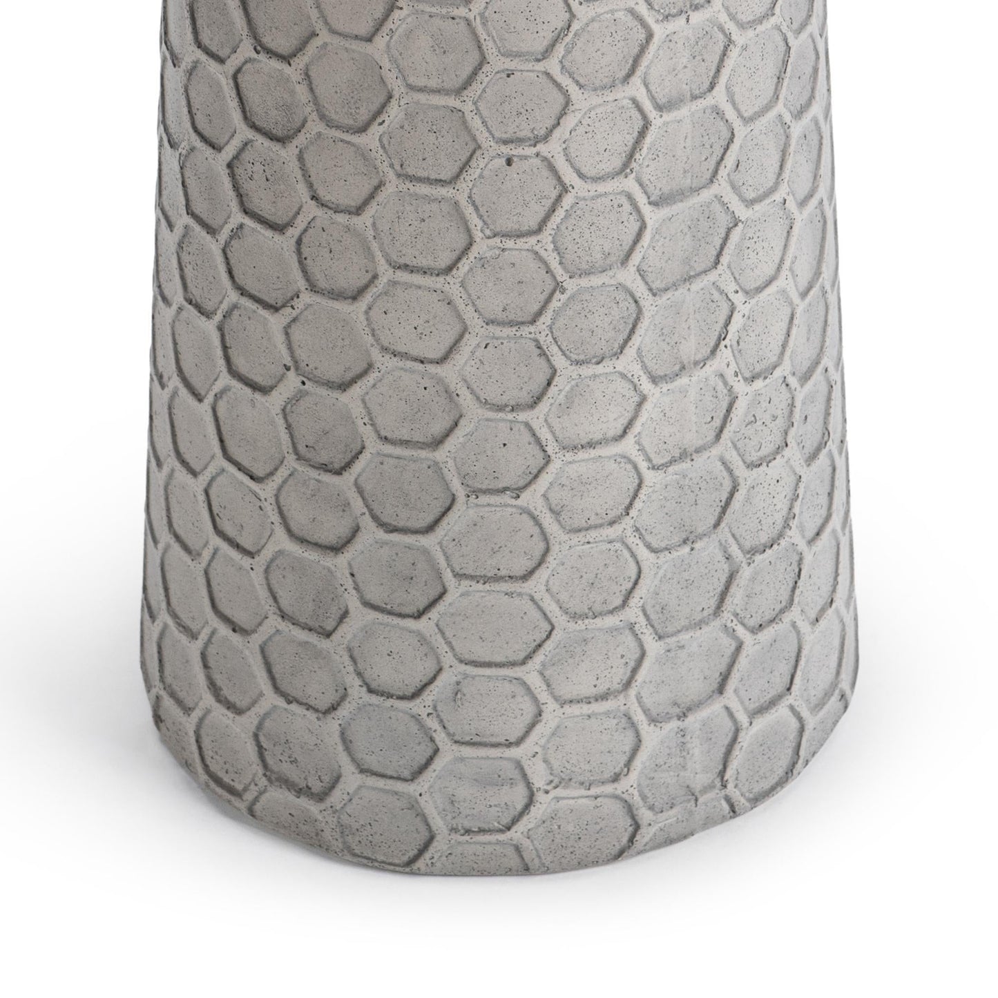 Delaine 20" Outdoor Accent Table - Light  Gray