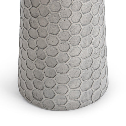 Delaine 20" Outdoor Accent Table - Light  Gray