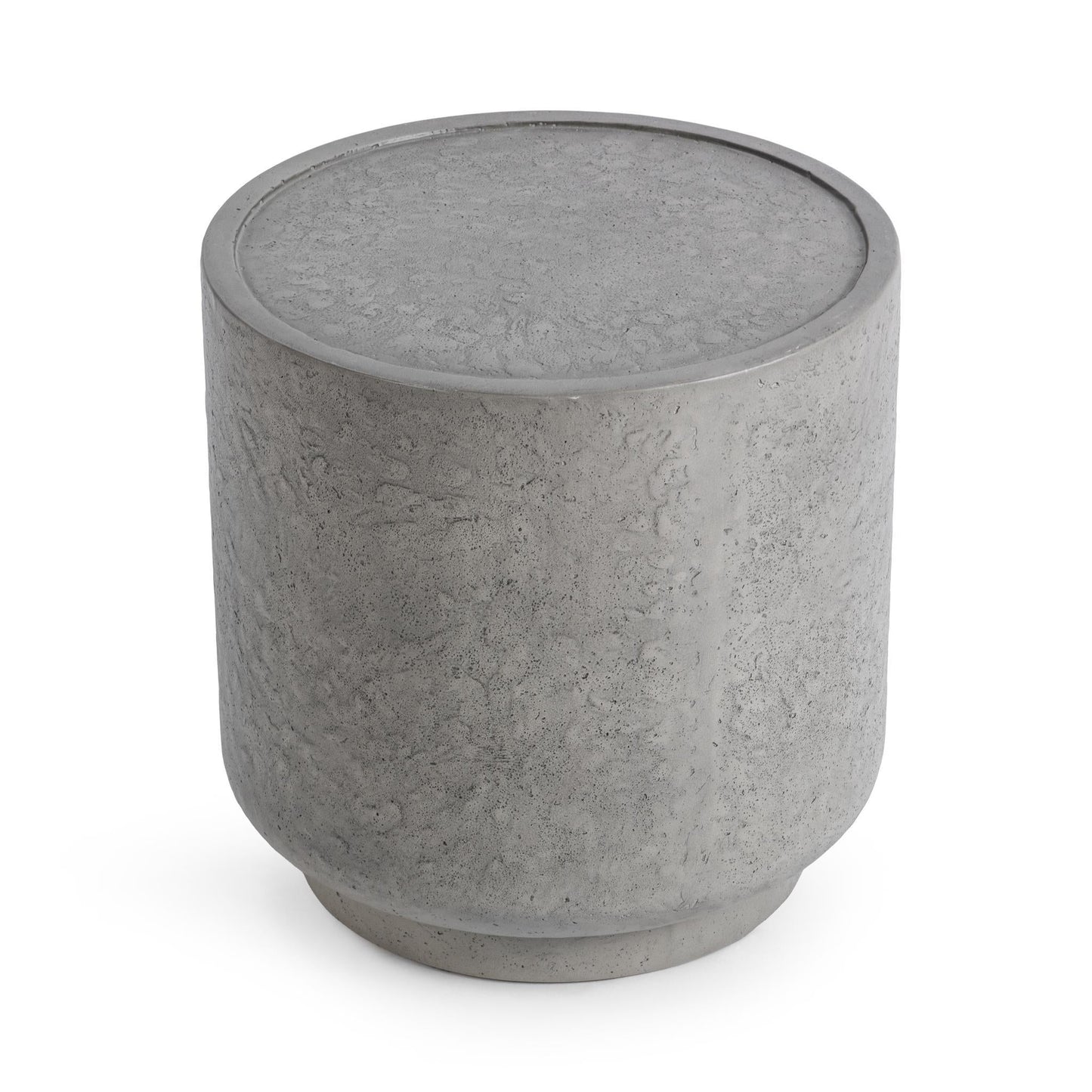 Sania Outdoor Round Accent Table - Dark Grey