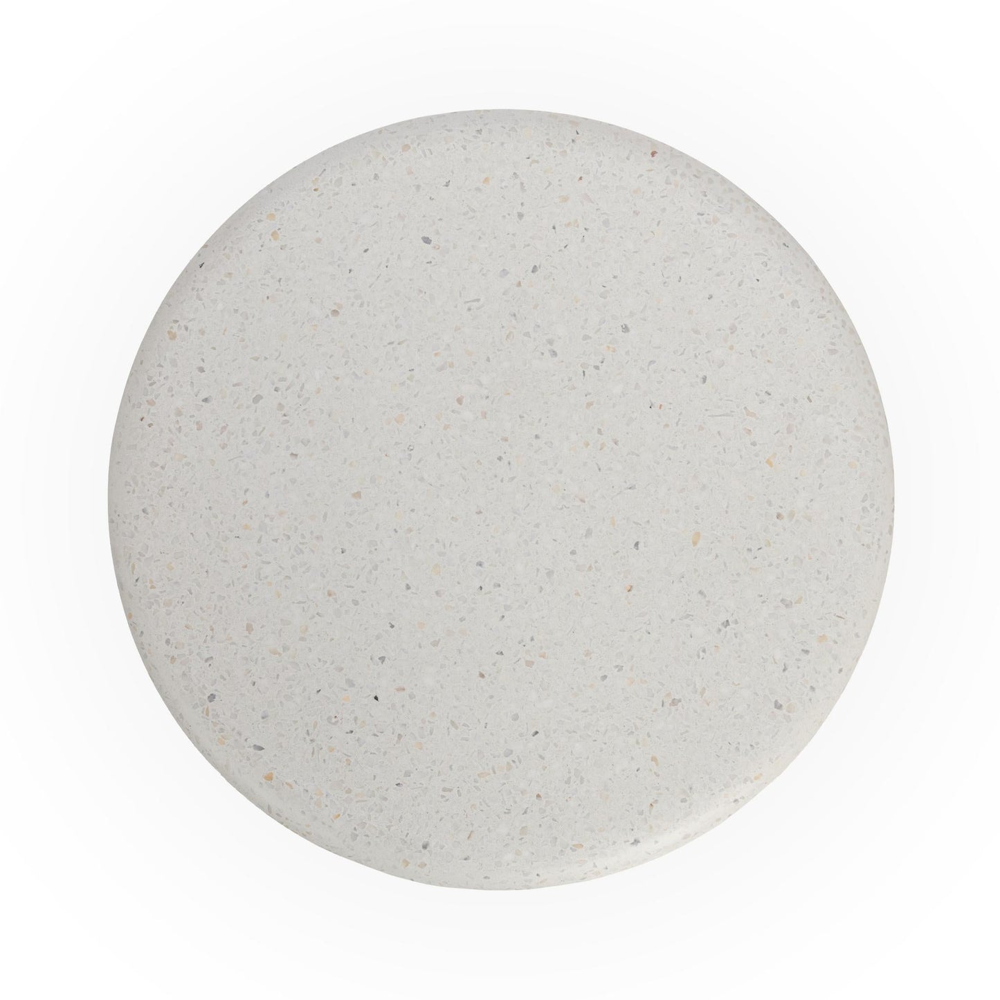 Nysa Outdoor Round End Table - White
