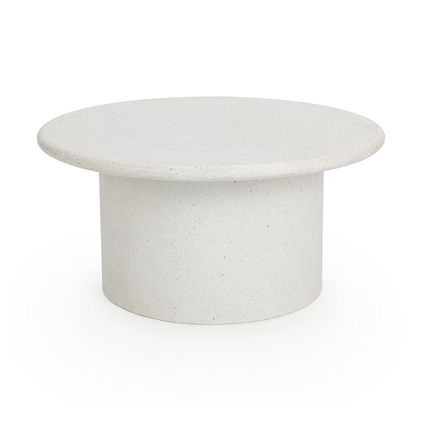 Nysa Outdoor Round End Table -- White