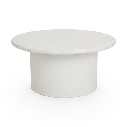 Nysa Outdoor Round End Table -- White