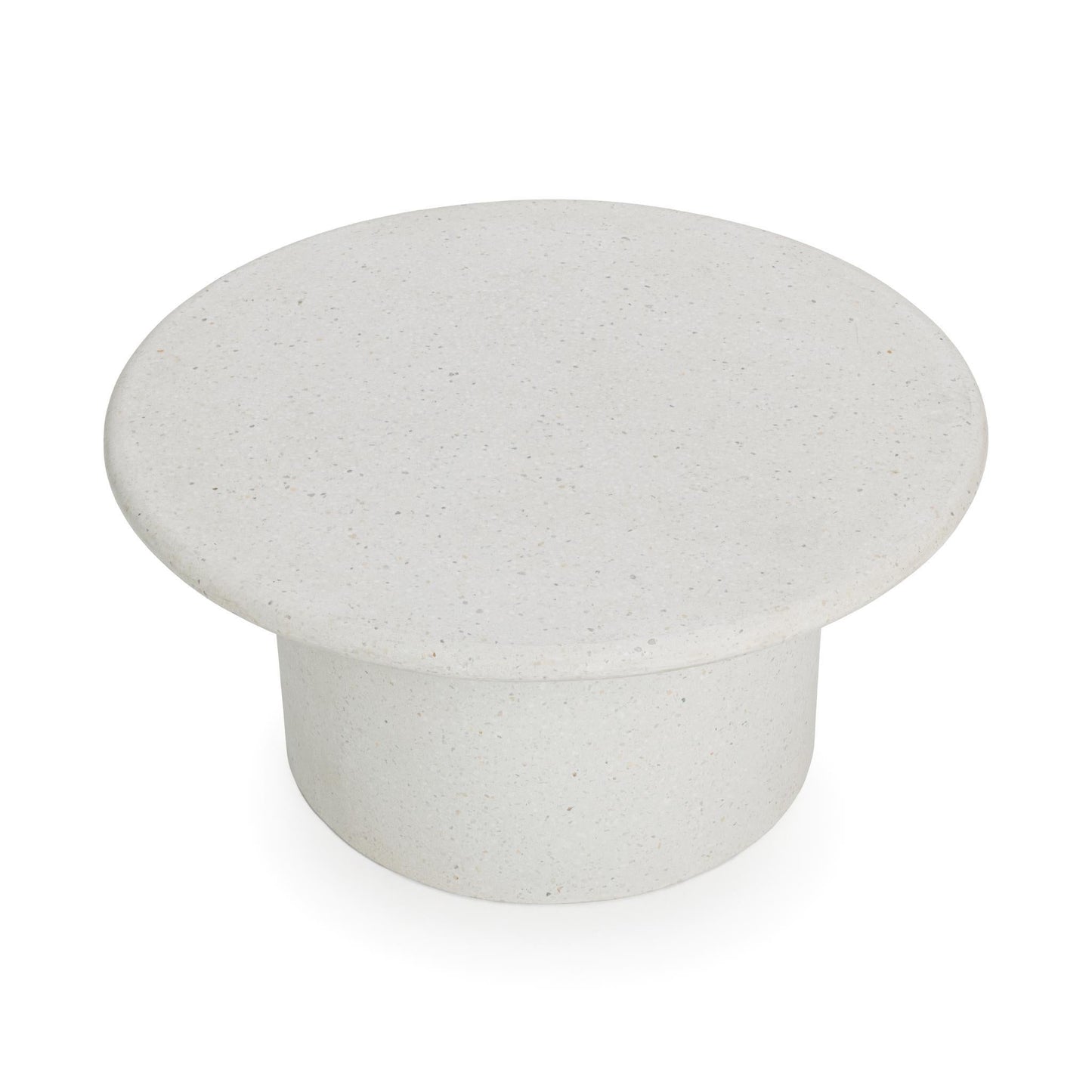 Nysa Outdoor Round End Table -- White