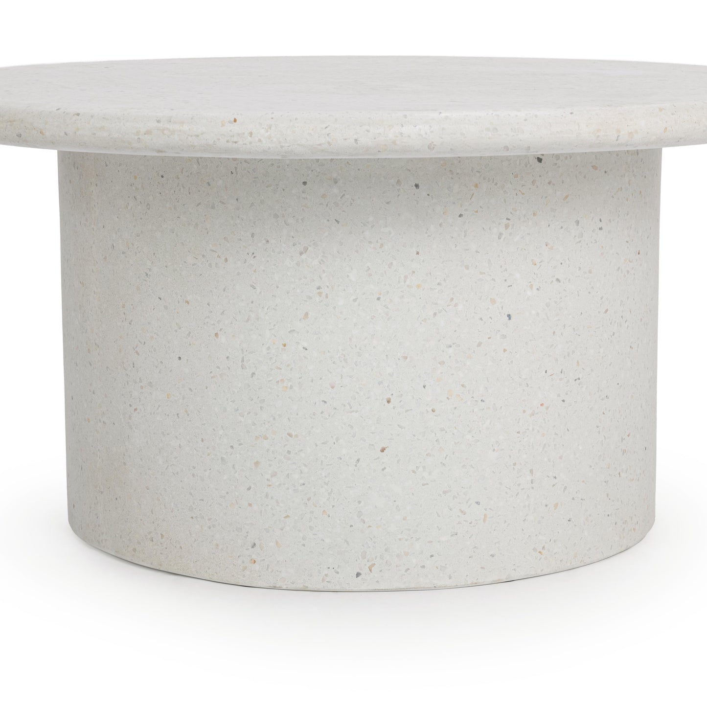 Nysa Outdoor Round End Table -- White