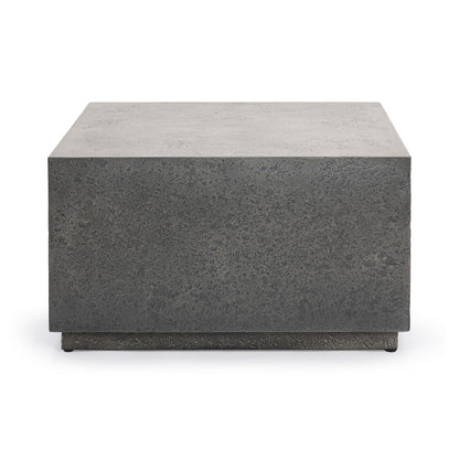 Marwin Outdoor Square Coffee Table Dark Gray