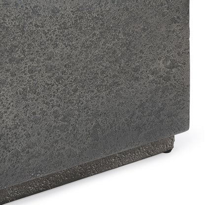 Marwin Outdoor Square Coffee Table Dark Gray