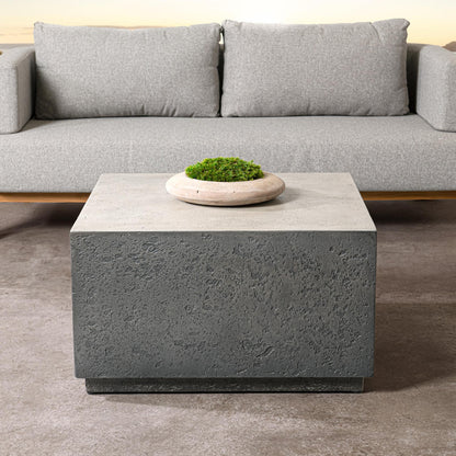 Marwin Outdoor Square Coffee Table Dark Gray
