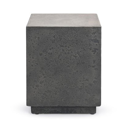 Marwin Outdoor Square End Table - Dark Gray