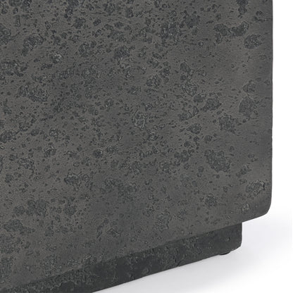 Marwin Outdoor Square End Table - Dark Gray