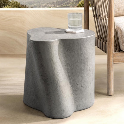 Everson Outdoor Accent Table - Dark Gray