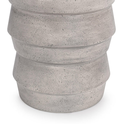 Anora Outdoor Accent Table - Light Gray