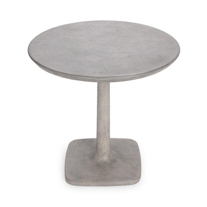 Paulina 31" Outdoor Bistro Dining Table - Light Gray