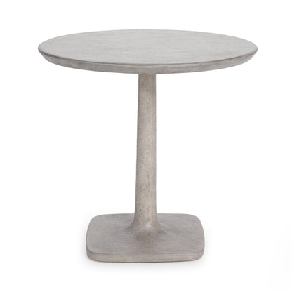 Paulina 31" Outdoor Bistro Dining Table - Light Gray