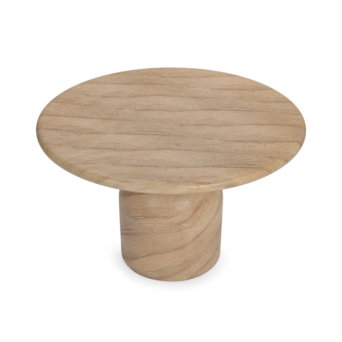 Portola 47" Outdoor Round Dining Table - Beige