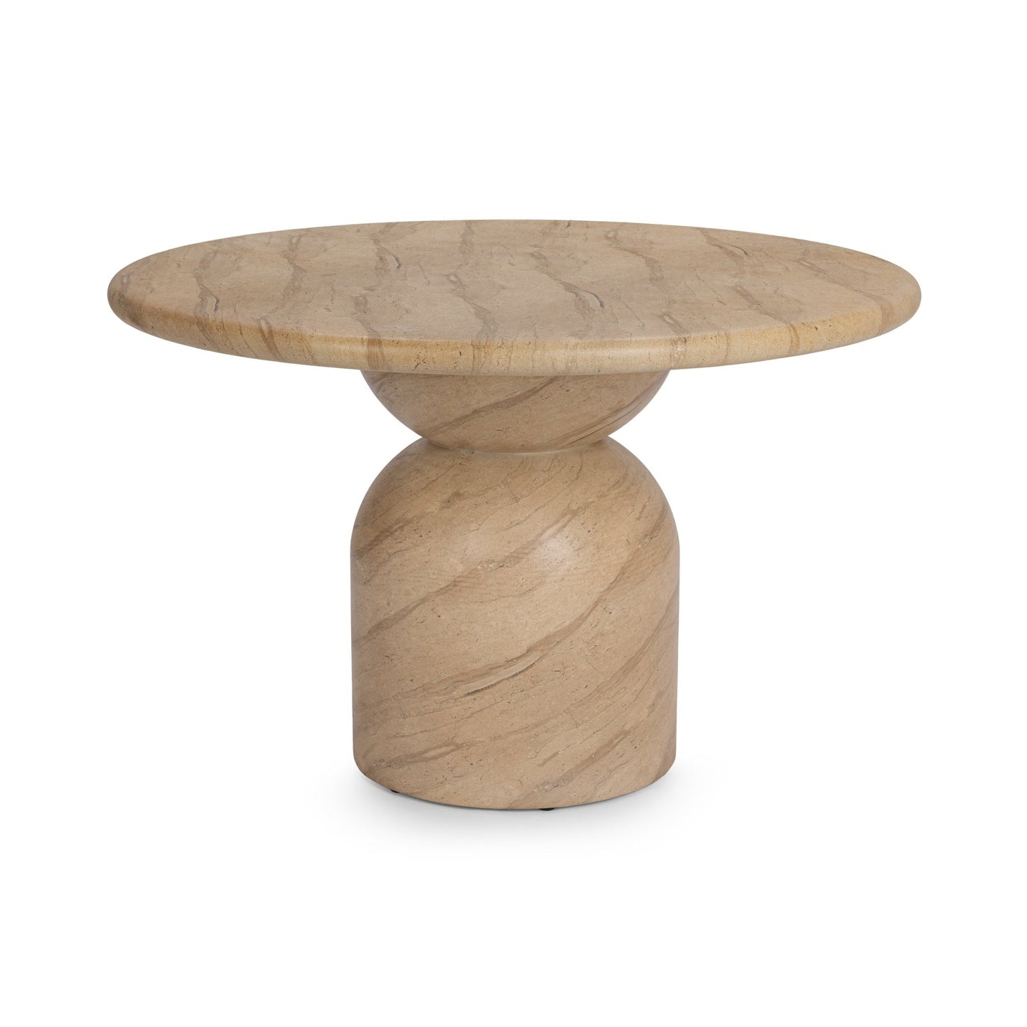 Portola 47" Outdoor Round Dining Table - Beige
