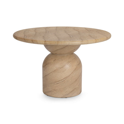 Portola 47" Outdoor Round Dining Table - Beige