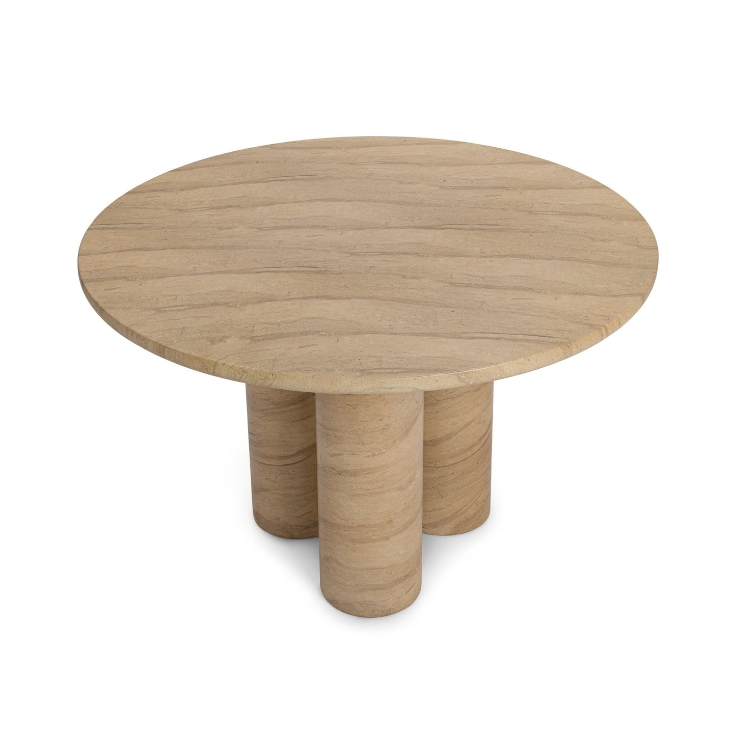 Niva 47" Outdoor  Round Dining Table - Beige