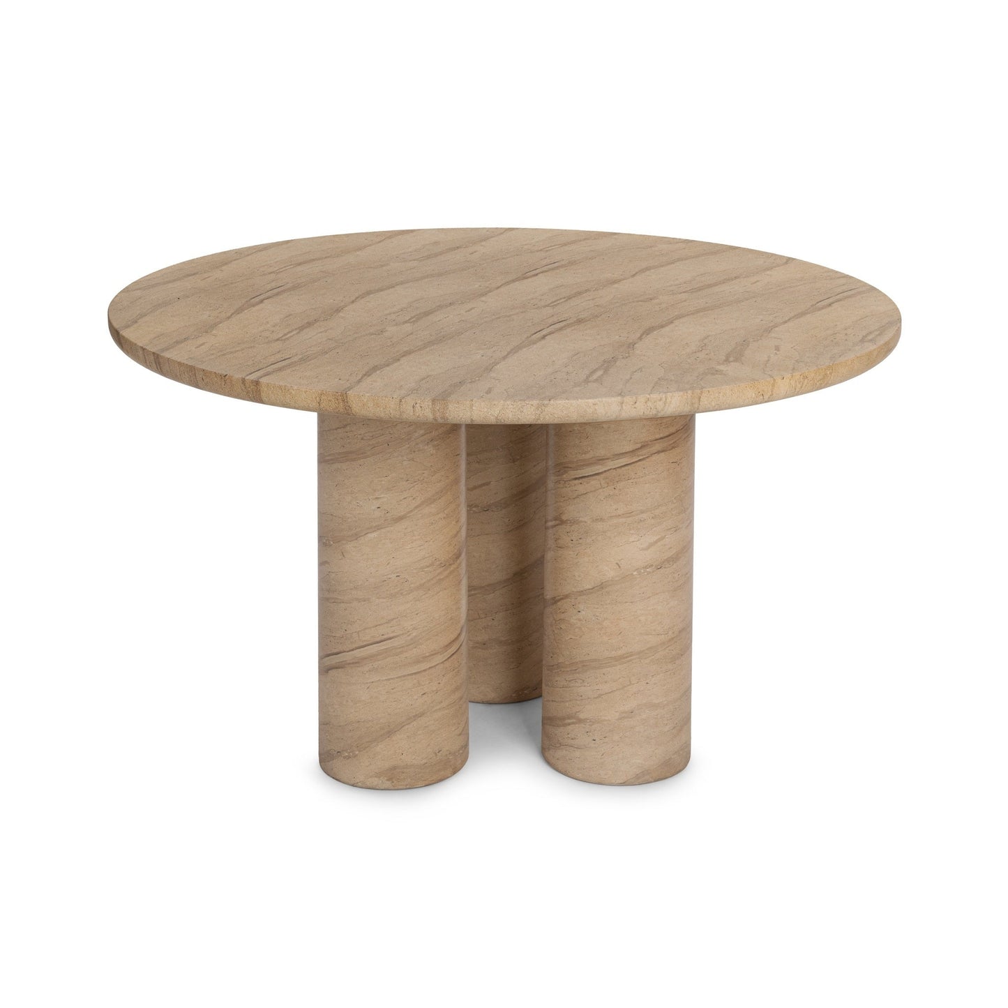 Niva 47" Outdoor  Round Dining Table - Beige