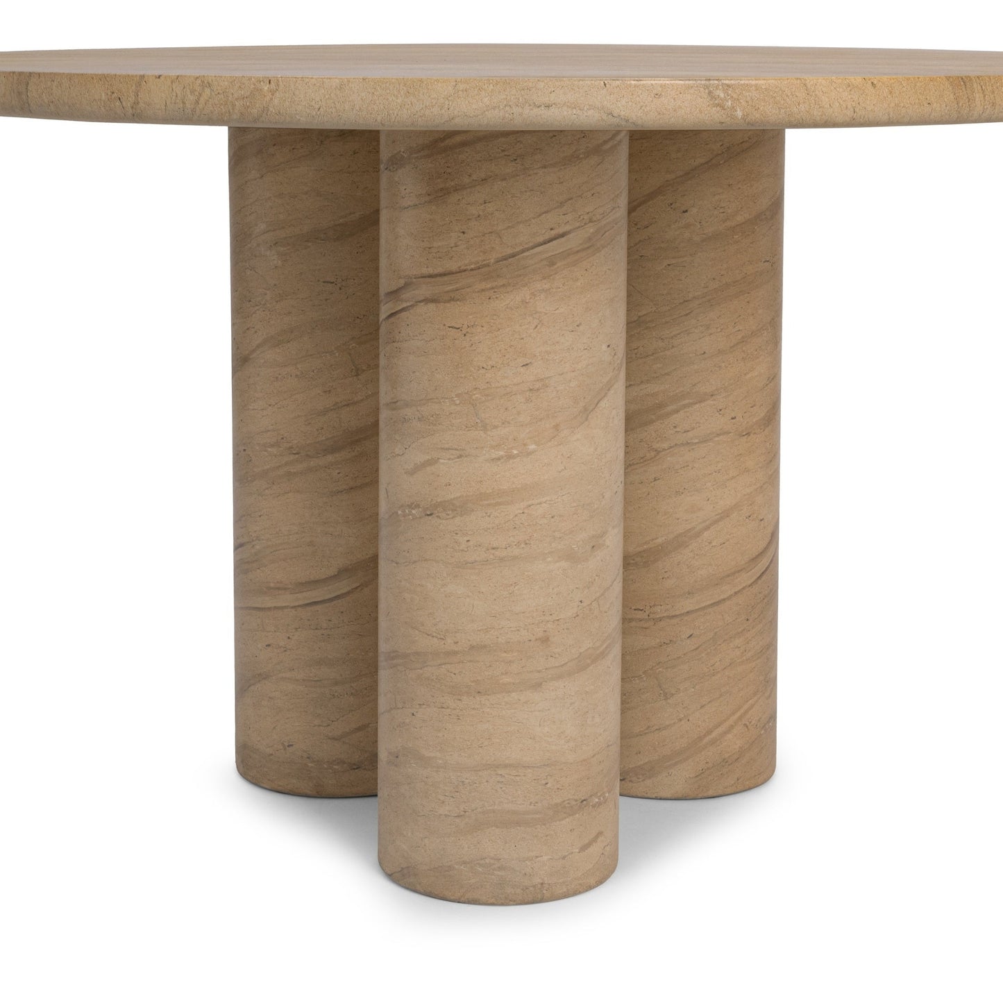 Niva 47" Outdoor  Round Dining Table - Beige