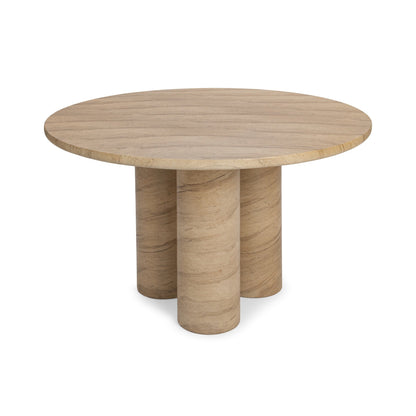 Niva 47" Outdoor  Round Dining Table - Beige