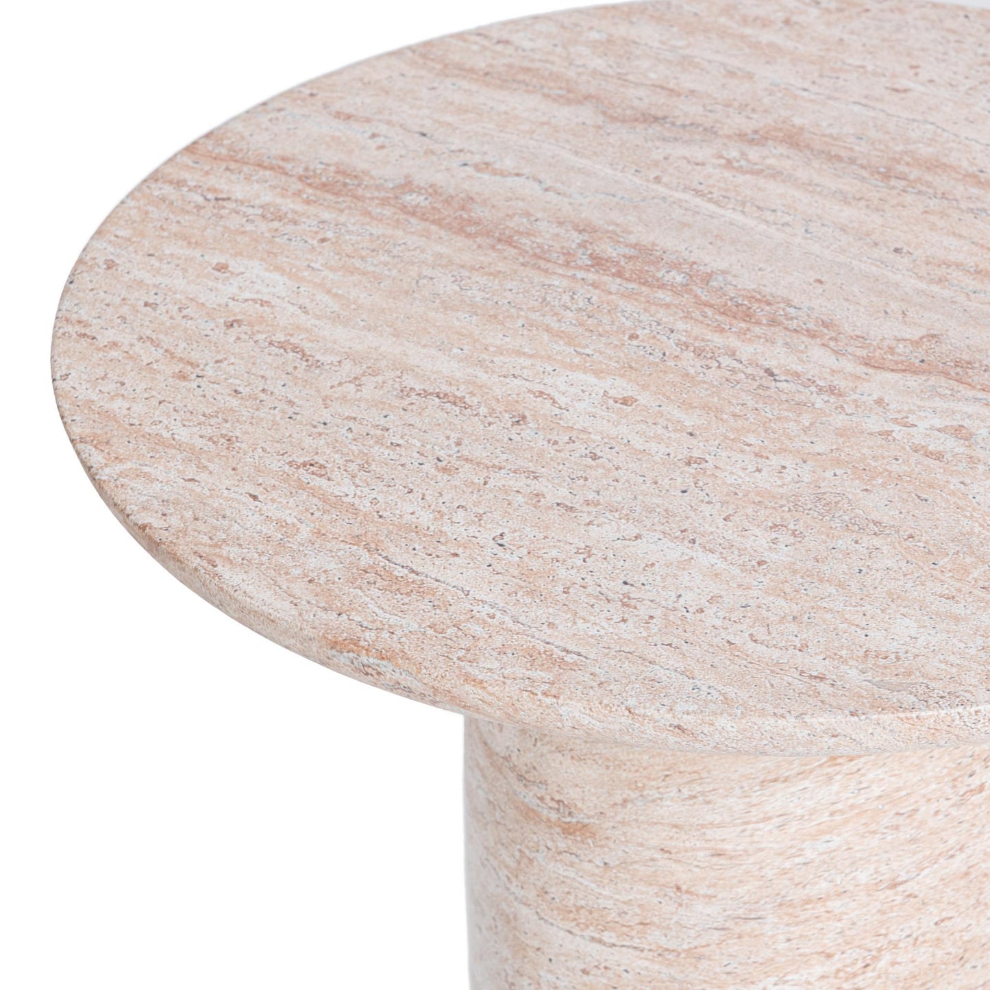 Sana Outdoor Round Accent Table - Beige