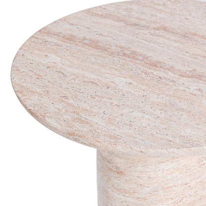 Sana Outdoor Round Accent Table - Beige