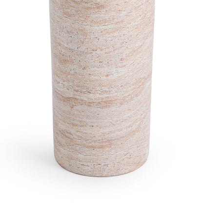 Sana Outdoor Round Accent Table - Beige