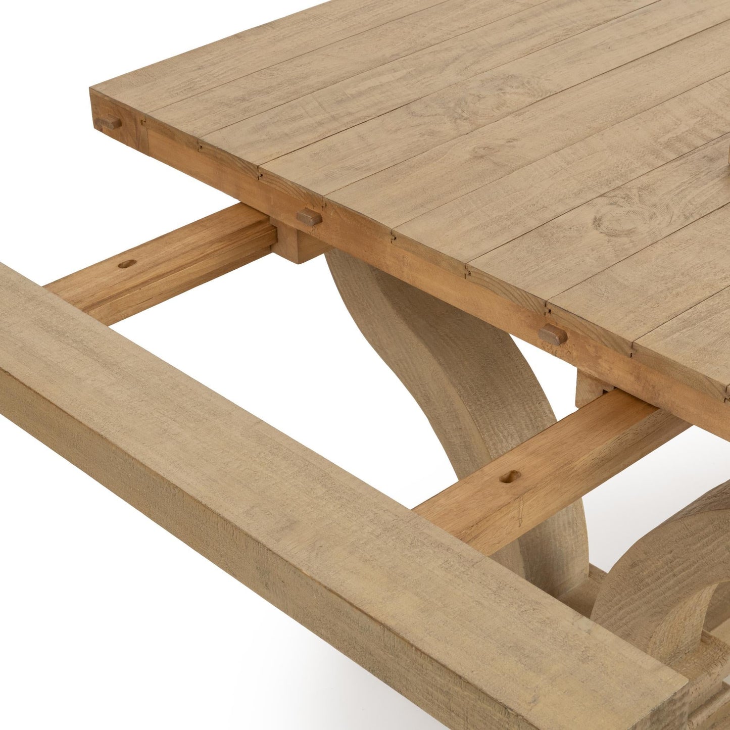 Julia 86-110" Extension Dining Table - Soft Earth