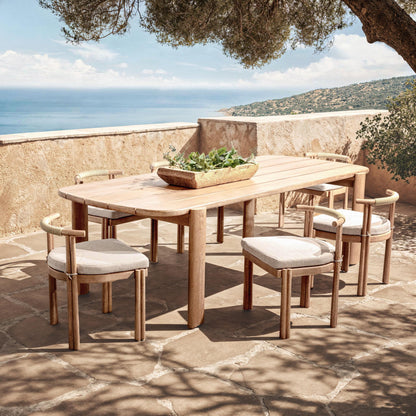Rocco Outdoor 110" Dining Table - Butterscotch