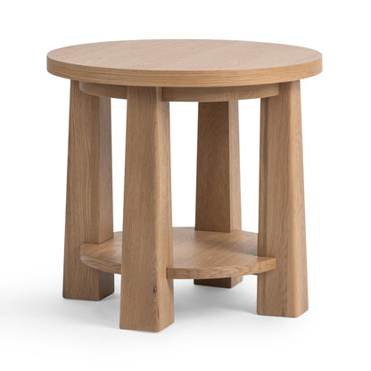 Kenzie 26" Round End Table - Natural Mist