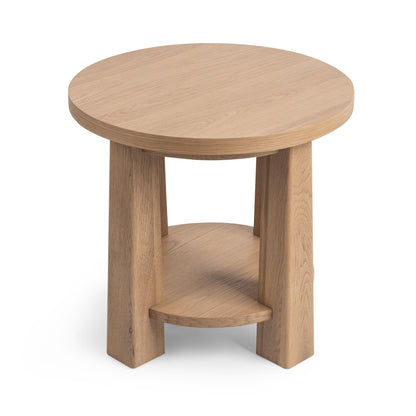 Kenzie 26" Round End Table - Natural Mist