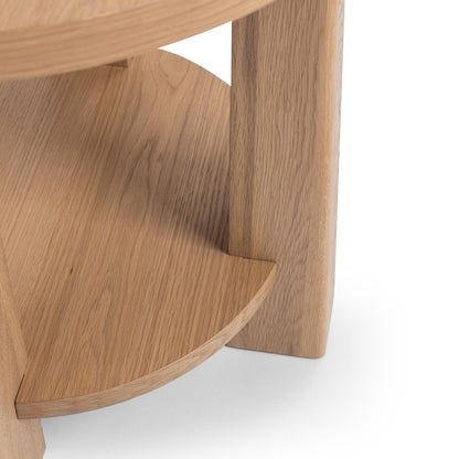 Kenzie 26" Round End Table - Natural Mist