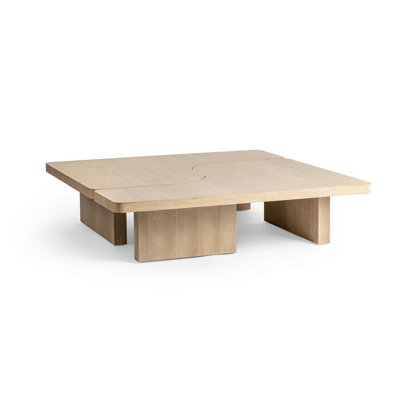 Melina 63" 2 Piece Coffee Table - Coastal Drift