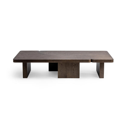 Melina 71" 2 Piece Coffee Table - Havana Brown