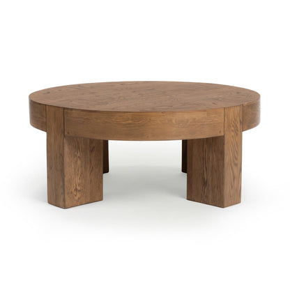 Bristol 44" Round Coffee Table - Café Brown